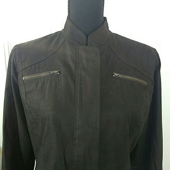 Chico's Brown jacket with suede look - Picture 2 of 8